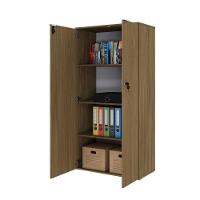 Armário Alto Fechado Com 02 Portas 161,5x80x42cm Wlaf80 Vermont Oak - Branco - 5
