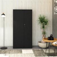 Armário Alto Fechado Com 02 Portas 161,5x80x42cm Wlaf80 Preto ônix