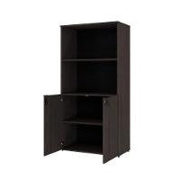 Armário Alto Estante Com 02 Portas 161,5x80x42cm Wlae80 Terracota - Preto - 5