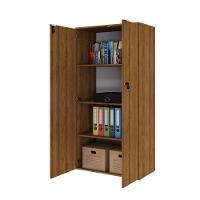 Armário Alto Fechado Com 02 Portas 161,5x80x42cm Wlaf80 Lâmina Mel - Branco - 5