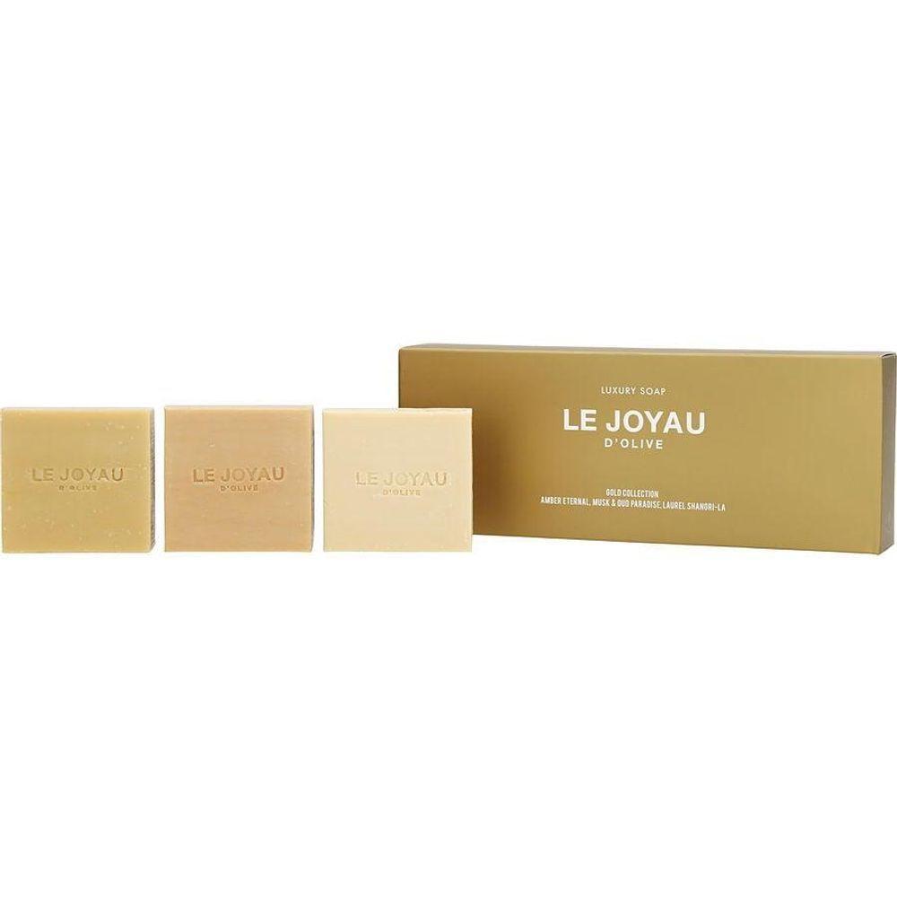 Kit Presente Feminino Le Joyau D'olive Variety Gold Collection Todos São Sabonete De Luxo 100 Ml - 1