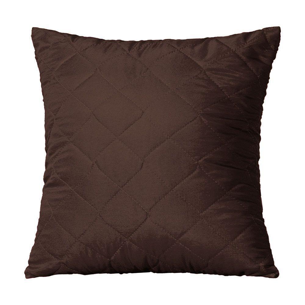 Capa De Almofada Mr 45cm X 45cm 1 Peça Matelada 100% Poliéster - Marrom - 1
