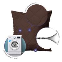 Capa De Almofada Mr 45cm X 45cm 1 Peça Matelada 100% Poliéster - Marrom - 2