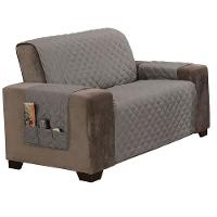 Protetor De Sofá King 2 Lugares Classic 100% Poliéster - Cinza - 1