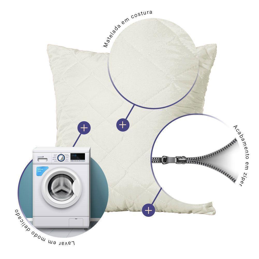 Capa De Almofada Mr 45cm X 45cm 1 Peça Matelada 100% Poliéster - Palha - 2