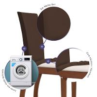 Kit 04 Capas Para Cadeiras Mr 4 Lugares Malha Gel 100% Poliéster - Marrom