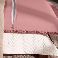 Porta Travesseiro Avulso 70cm X 50cm Com Debrum 1 Peça Paris Matelado Percal 150 Fios 100% Algodão - Palha - 3