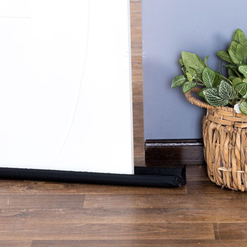 Protetor De Porta Duplo 90cm 1 Peça De Vinila Bagun Impermeável 100% Policloreto - Preto - 2