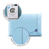 Par De Fronhas 70cm X 50cm 2 Peças Paris Percal 150 Fios 100% Algodão - Azul Motorista - 2