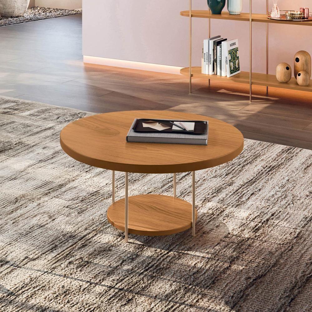 Mesa De Centro Sky Com Pés Em Aço E Tampo De Mdf Cinamomo - 1