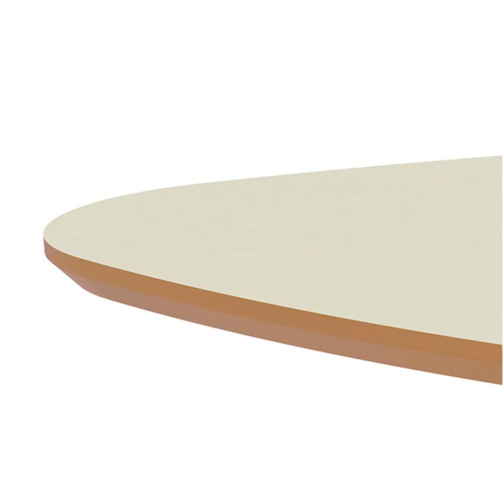 Mesa Lateral Para Sala De Estar Orgânica Selly D03 Off White Freijó - Lyam Decor - 5