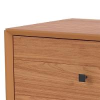 Kit 02 Mesas De Cabeceira 1 Gaveta Pés Palito Kayla D03 Freijó - Lyam Decor - 8