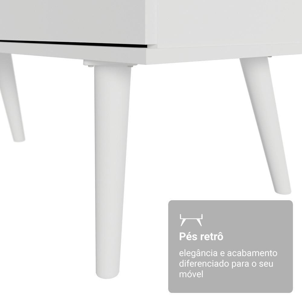 Mesa De Escritório Em L 3 Gavetas Branco Lisboa Madesa Branco - 9