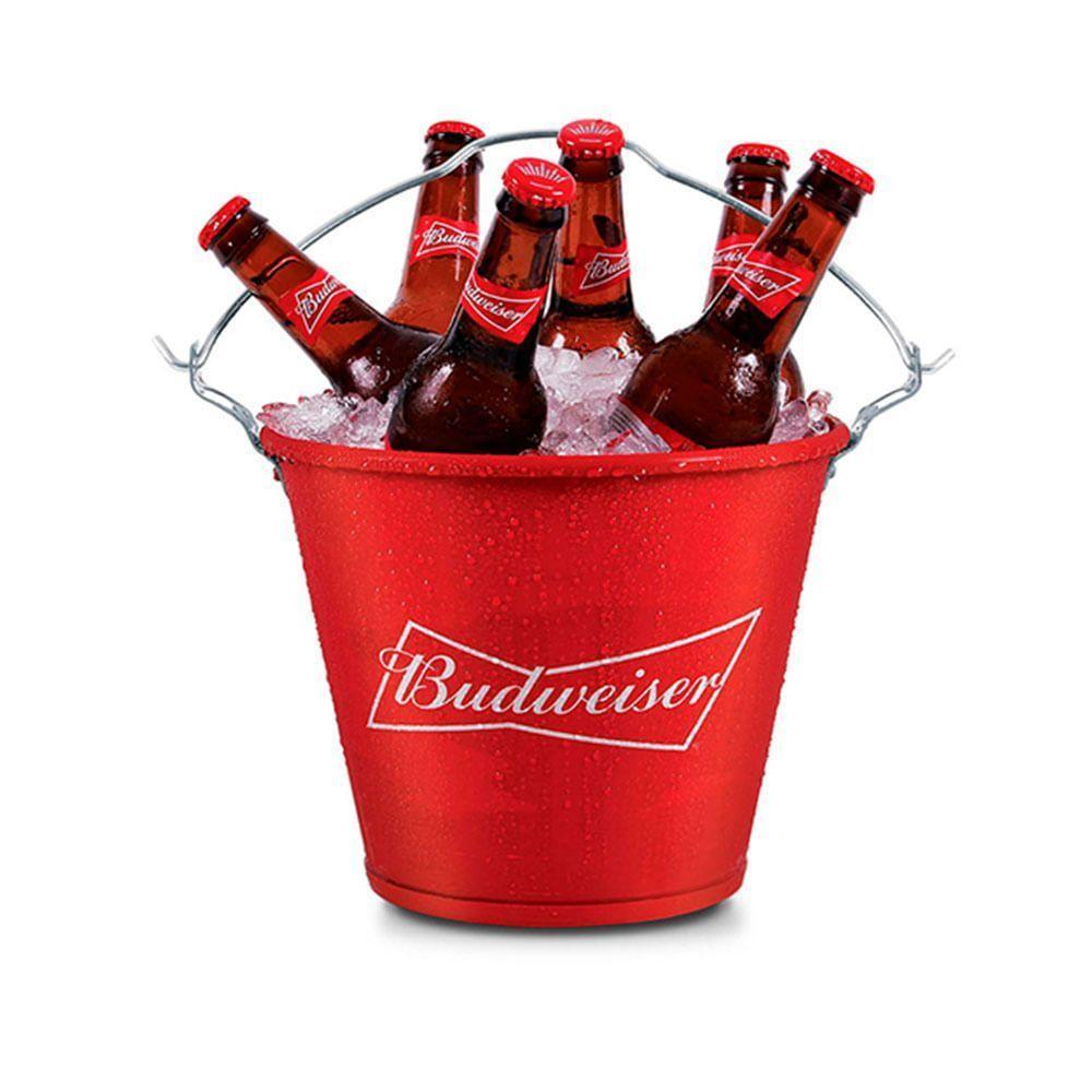 Balde Para Cerveja Em Alumínio 5l Budweiser Alumiart Falcão - 1
