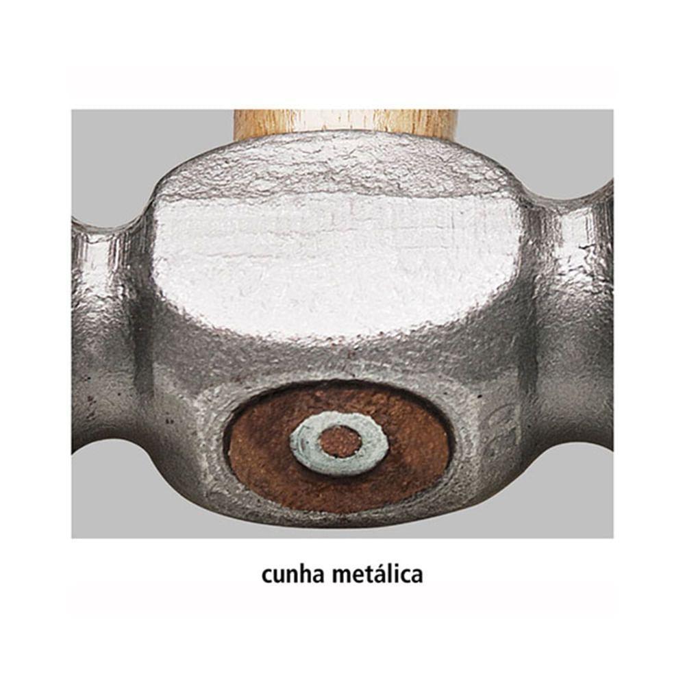 Martelo De Bola 200g Basic Com Cabo Em Madeira Envernizada Tramontina - 3