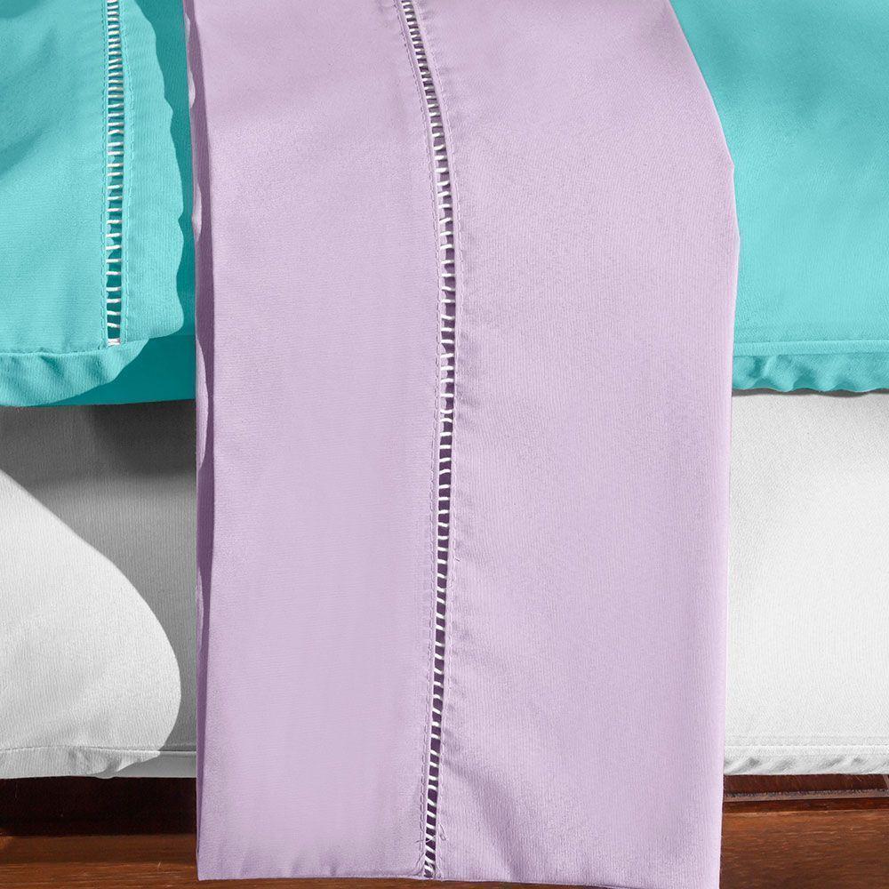Fronha Avulsa 70cm X 50cm 1 Peça Paris Percal 150 Fios 100% Algodão - Lilás - 3