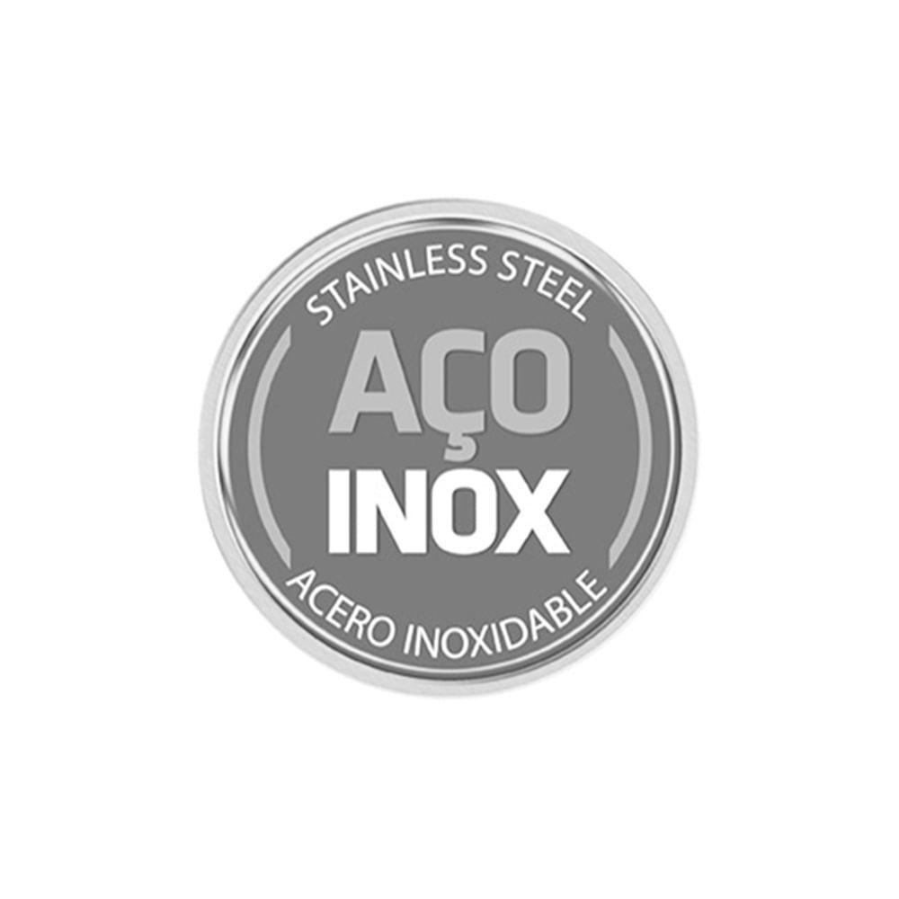Caçarola Rasa Em Aço Inox Brava Com Duas Alças E Fundo Triplo 24cm Tramontina - 2