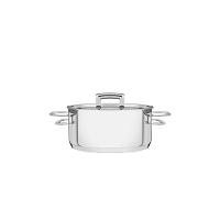 Caçarola Rasa Em Aço Inox Brava Com Duas Alças E Fundo Triplo 24cm Tramontina - 1