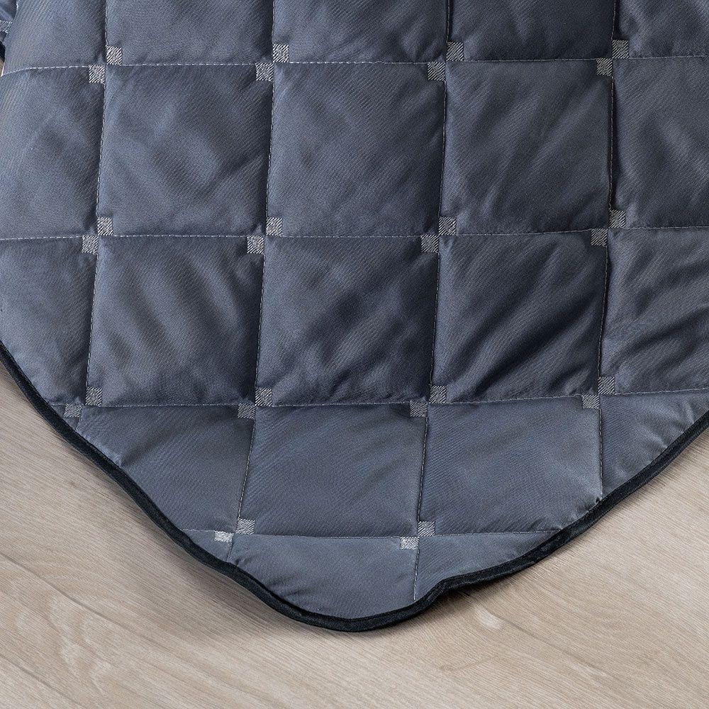 Kit Cobre Leito Dupla Face Casal Queen Bordado Renove 7 Peças Hipercal 400 Fios 100% Poliéster - Cinza - 7