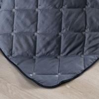 Kit Cobre Leito Dupla Face Casal Queen Bordado Renove 7 Peças Hipercal 400 Fios 100% Poliéster - Cinza - 7