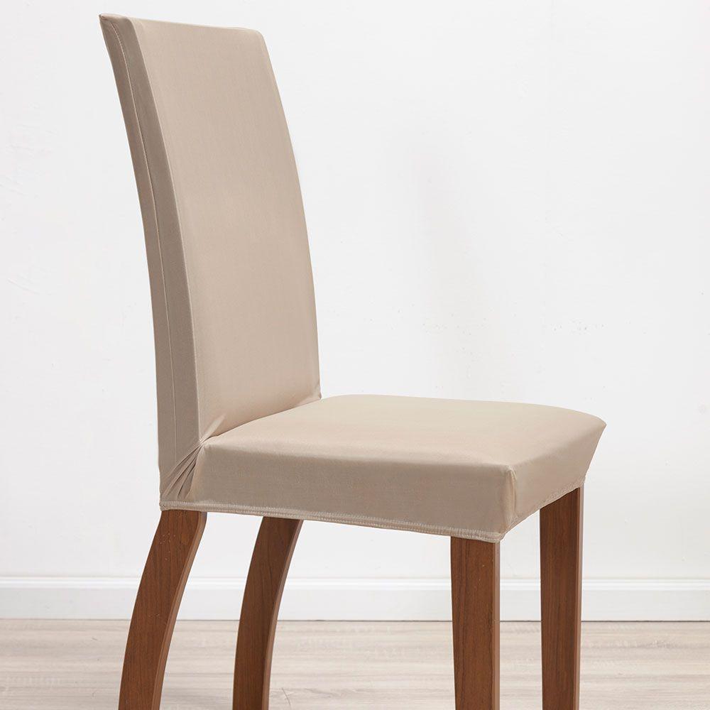 Kit 06 Capas Para Cadeiras Mr 6 Lugares Malha Gel 100% Poliéster - Avelã - 2