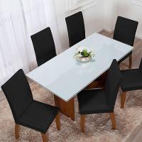 Kit 06 Capas Para Cadeiras Mr 6 Lugares Malha Gel 100% Poliéster - Preto - 3