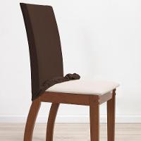 Kit 06 Capas Para Cadeiras Mr 6 Lugares Malha Gel 100% Poliéster - Marrom - 3