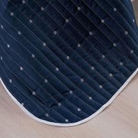 Kit Cobre Leito Casal Padrão 7 Peças Bordado Urbany Hipercal 400 Fios 100% Poliéster - Azul Marinho - 3