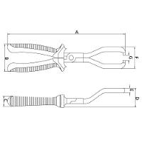 Alicate Para Conector Do Filtro De Combustível 9'' Tramontina Pro Tramontina - 2