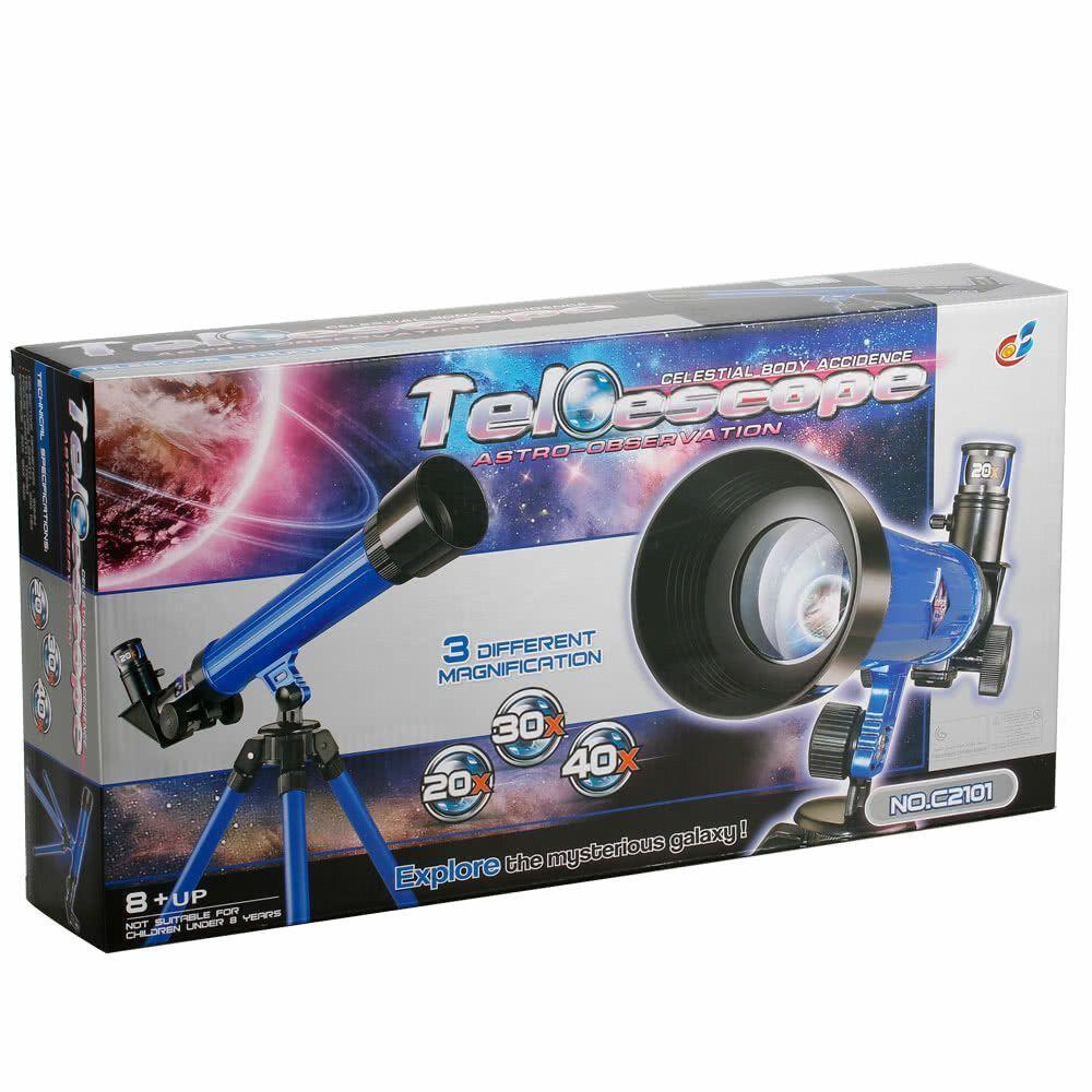 Telescopio Astro Terrestre Kit 3 Lentes Tripe Luneta Ciencia Espaço Escola - 1