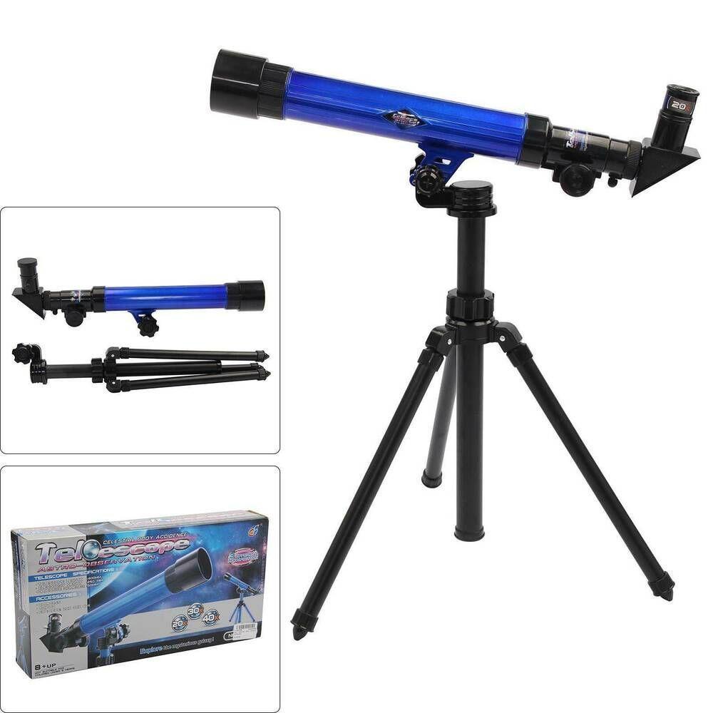 Telescopio Astro Terrestre Kit 3 Lentes Tripe Luneta Ciencia Espaço Escola - 2