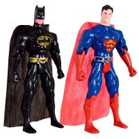 Kit Dupla De Heróis Super Homem E Batmam Traje Articuláveis - 1