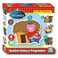 Puzzle Progressivo - Os Três Porquinhos - Nig Brinquedos - 1