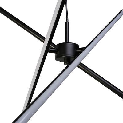 Lustre Pendente Taschibra Pole Led Bivolt Preto 3000k Luz Amarela 15051093