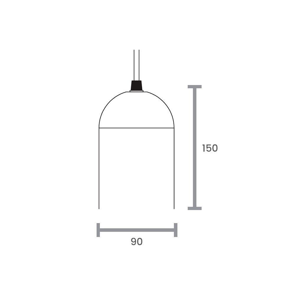 Lustre Pendente Taschibra Mug Mini E27 Bivolt Preto 02110291-18 - 3