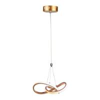 Lustre Pendente Taschibra Dubai Led Bivolt Dourado 3000k Luz Amarela 15050997 - 1