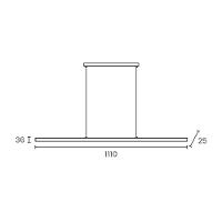Lustre Pendente Taschibra Apex Led Bivolt Preto 6500k Luz Branca 04040010-18 - 3