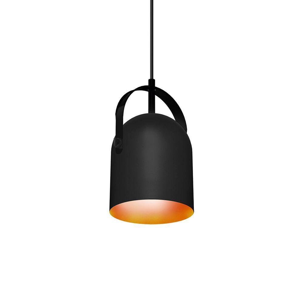 Lustre Pendente Taschibra Bell E27 Bivolt Preto / Cobre 02110278-35 - 1