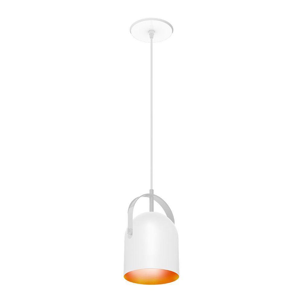 Lustre Pendente Taschibra Bell E27 Bivolt Branco / Cobre 02110278-34 - 3