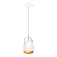 Lustre Pendente Taschibra Bell E27 Bivolt Branco / Cobre 02110278-34 - 3