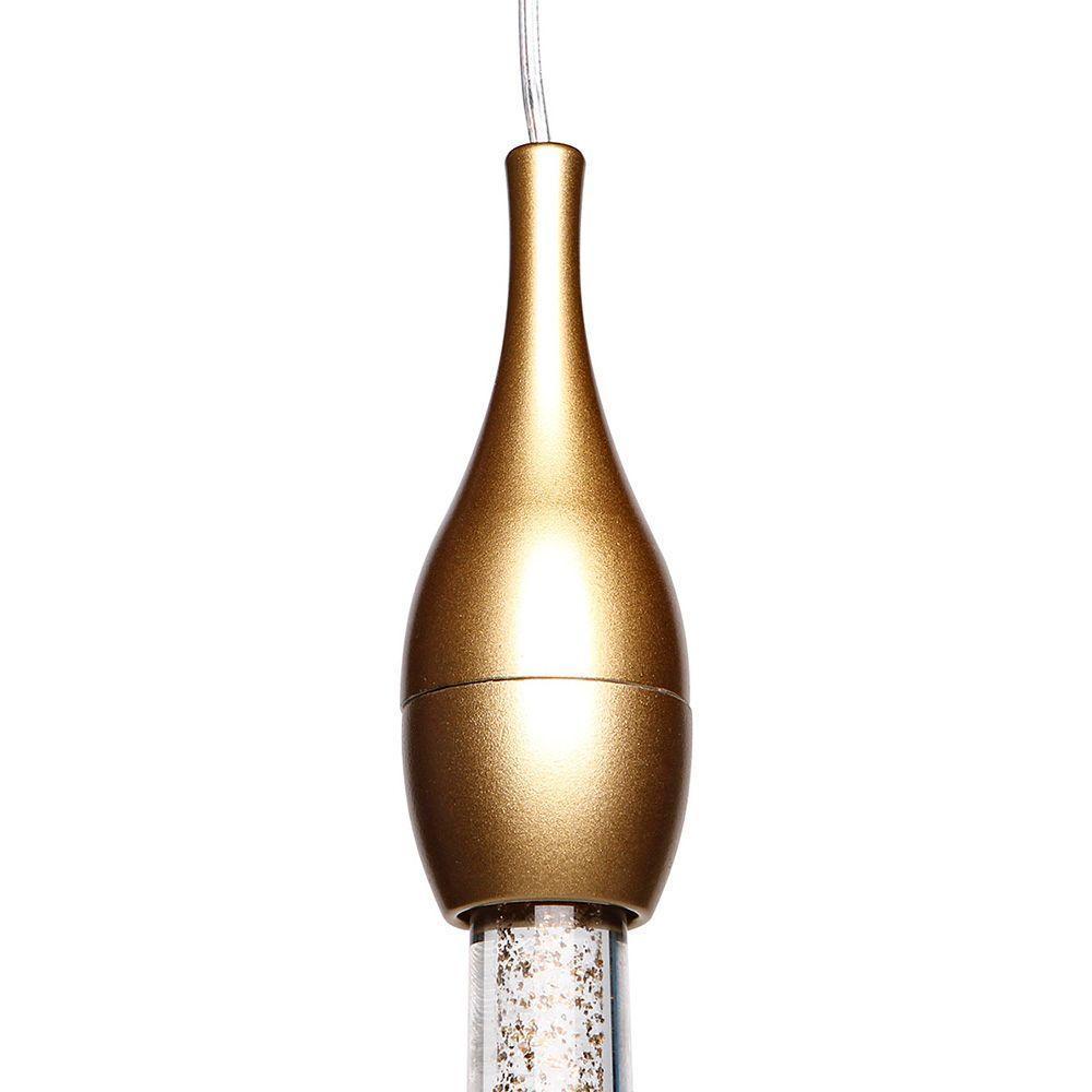 Lustre Pendente Taschibra Romana Led Bivolt Dourado 3000k Luz Amarela 15051004 - 3