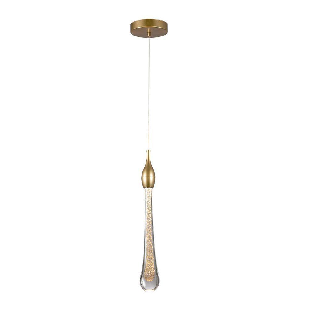 Lustre Pendente Taschibra Romana Led Bivolt Dourado 3000k Luz Amarela 15051004 - 4