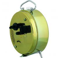 Relógio Despertador Mecânico A Cordas Dourado Herweg 2210-208 - 2