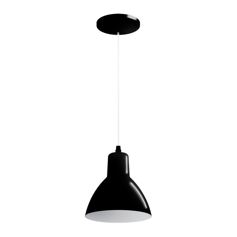 Lustre Pendente Taschibra Td622 E27 Bivolt Preto 02110017-02 - 1
