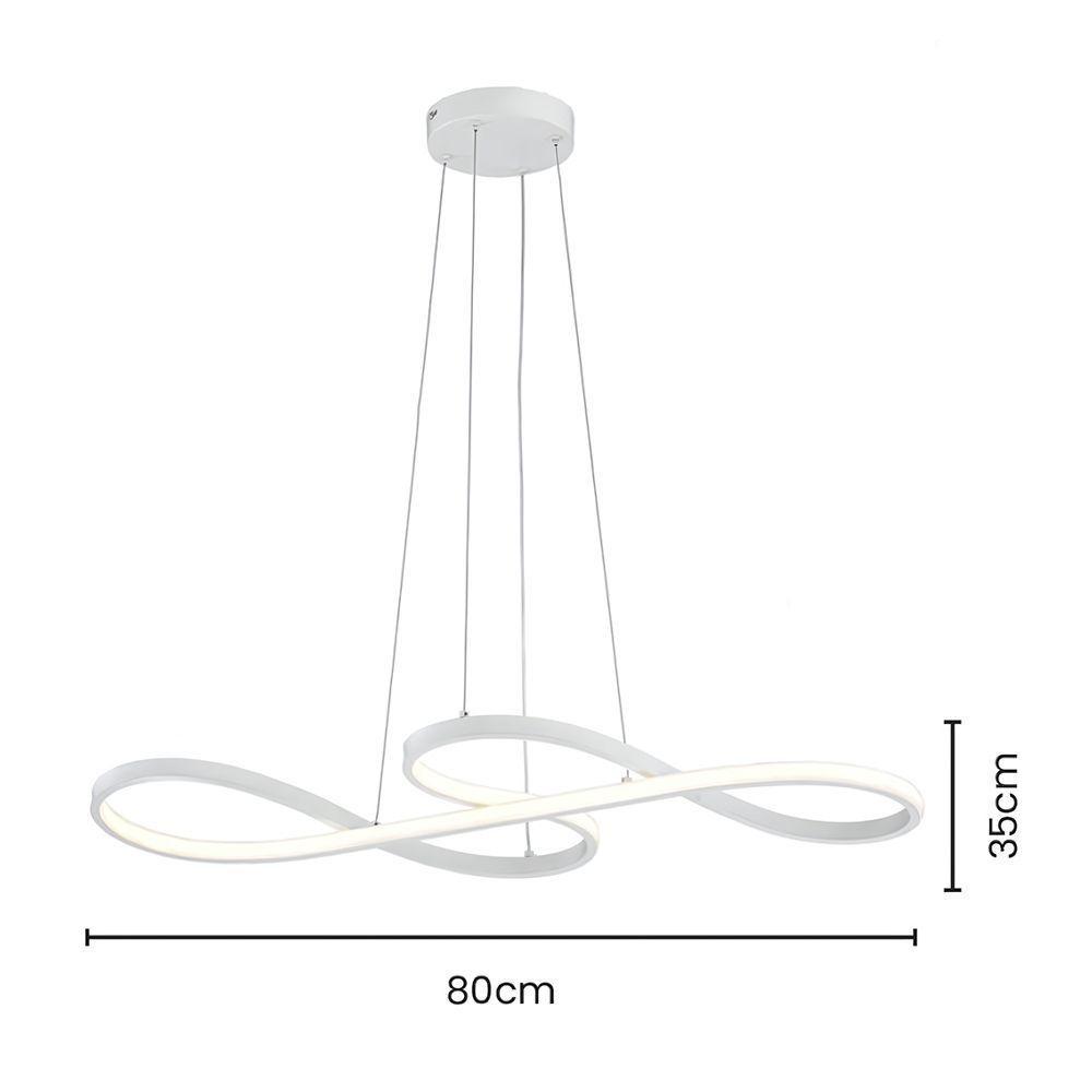 Lustre Pendente Skylight Strip 3016 Led Bivolt Branco - 4