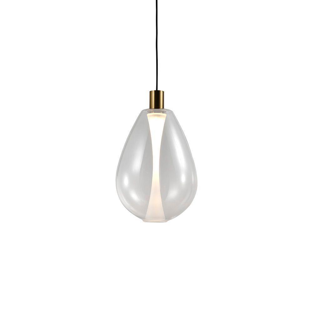 Lustre Pendente Skylight Thunder 4042 G Led Bivolt Dourado / Transparente Ky-4042tg - 2