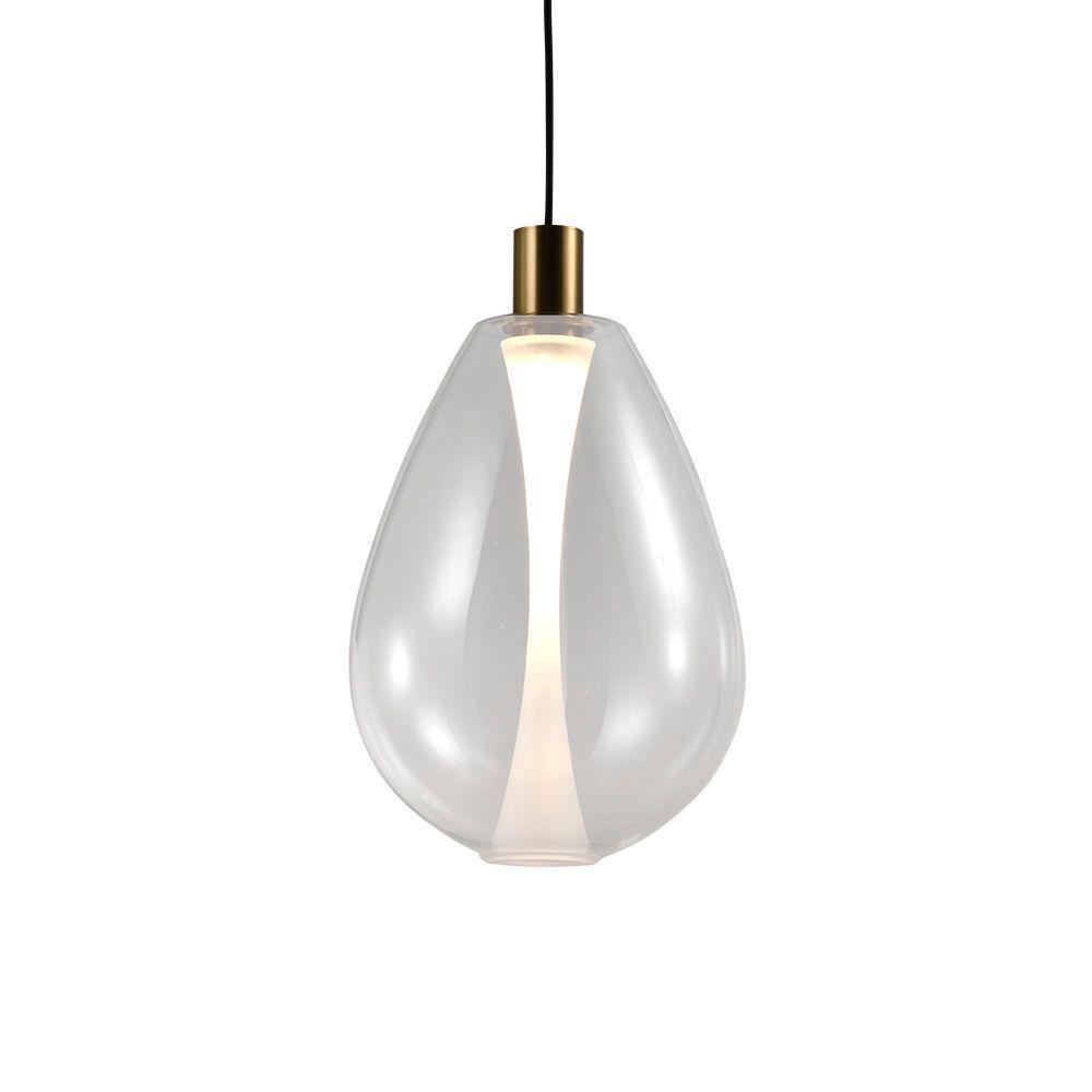 Lustre Pendente Skylight Thunder 4042 G Led Bivolt Dourado / Transparente Ky-4042tg - 3