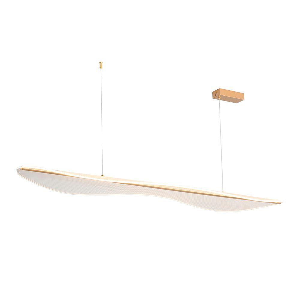 Lustre Pendente Skylight Paiper 4076 Led Bivolt Dourado / Transparente Sky-4076 - 1