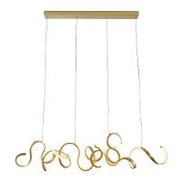Lustre Pendente Taschibra Toronto Led Bivolt Dourado 3000k Luz Amarela 15051086 - 1