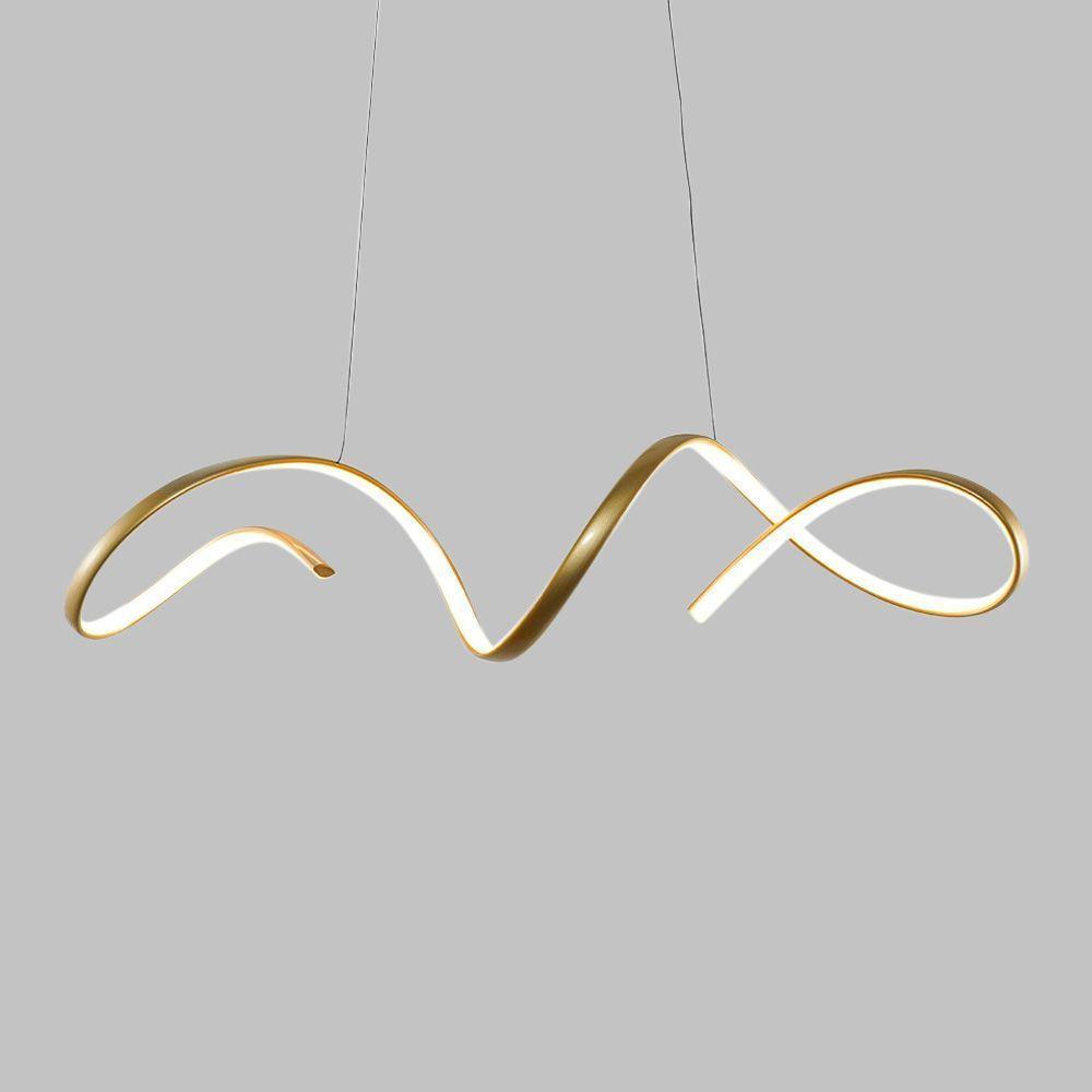 Lustre Pendente Taschibra Londres Led Bivolt Dourado 3000k Luz Amarela 15051070 - 3